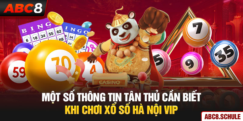 Một số thông tin tân thủ cần biết khi chơi xổ số hà nội VIP